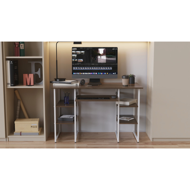 Комп'ютерний стіл Ferrum-decor Скай 75x120x70 чорний ДСП Сосна Кембра 16мм (FRD-103655)