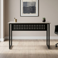 Стіл письмовий Майк Ferrum-decor 75x140x70 Чорний метал ДСП Кашемір 16 мм (FRD-108327)
