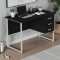 Компьютерный стол Ferrum-decor Гарри 75x140x70 белый ДСП Сосна Кембра 16мм (FRD-101015)