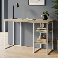 Письмовий стіл Ferrum-decor Кевін 76x120x60 білий ДСП Дуб Сонома 32мм (FRD-101255)