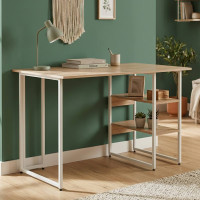 Комп'ютерний стіл Ferrum-decor Кевін 75x120x70 білий ДСП Дуб Сан-Марино 32мм (FRD-101285)