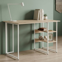 Комп'ютерний стіл Ferrum-decor Кевін 75x140x70 білий ДСП Дуб Сан-Марино 32мм (FRD-101295)