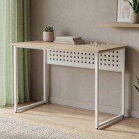 Комп'ютерний стіл Ferrum-decor Майк 75x120x60 білий ДСП Дуб Сан-Марино 32мм (FRD-101315)