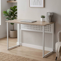 Комп'ютерний стіл Ferrum-decor Майк 75x140x60 білий ДСП Дуб Сан-Марино 32мм (FRD-101325)