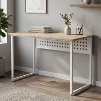 Компьютерный стол Ferrum-decor Майк 75x100x70 белый ДСП Дуб Сан-Марино 32мм (FRD-101335)