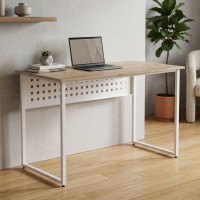 Комп'ютерний стіл Ferrum-decor Майк 75x140x70 білий ДСП Дуб Сан-Марино 32мм (FRD-101355)