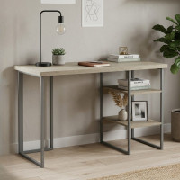 Письменный стол Ferrum-decor Кевин 76x120x60 серый ДСП Дуб Сонома 32мм (FRD-101725)
