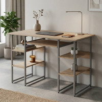 Комп'ютерний стіл Ferrum-decor Тім 75x120x70 сірий ДСП Дуб Сан-Марино 32мм (FRD-101895)