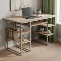 Комп'ютерний стіл Ferrum-decor Тім 75x140x70 сірий ДСП Дуб Сан-Марино 32мм (FRD-101905)