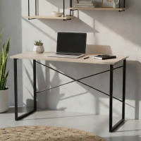 Письмовий стіл Ferrum-decor Дейв 75x100x60 чорний ДСП Дуб Сонома 16мм (FRD-101965)