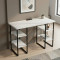 Письмовий стіл Ferrum-decor Карен 76x140x70 чорний ДСП Біле 32мм (FRD-102075)