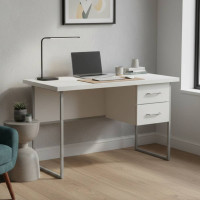 Письмовий стіл Ferrum-decor Дакота 76x120x60 сірий ДСП Біле 32мм (FRD-102315)