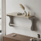 Полка настенная Ferrum-decor Юзиби 270x700x150 металл Белый ДСП Сонома 16 мм (FRD-102705)