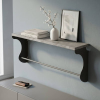 Полиця настінна Ferrum-decor Юзібі 270x700x150 метал Сірий ДСП Бетон 16 мм (FRD-102715)