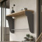 Полка настенная Ferrum-decor Свит 300x600x150 металл Серый ДСП Дуб Сан-Марино 16 мм (FRD-102815)