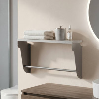 Полиця настінна Ferrum-decor Світ 300x700x150 метал Сірий ДСП Біле 16 мм (FRD-102835)