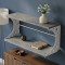 Полка настенная Ferrum-decor Букин 330x500x240 металл Белый ДСП Бетон 16 мм (FRD-102855)