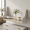 Полка настенная Ferrum-decor Изи 260x500x150 металл Белый ДСП Сонома 16 мм (FRD-102915)