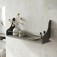 Настінна полиця Ferrum-decor Ізі 260x500x150 метал Сірий ДСП Бетон 16 мм (FRD-102925)