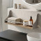 Полка настенная Ferrum-decor Изи 260x700x150 металл Белый ДСП Дуб Сан-Марино 16 мм (FRD-102955)