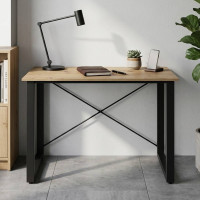 Письменный стол Ferrum-decor Драйв 750x1200x700 Черный металл ДСП Дуб Артизан 32 мм (FRD-103385)