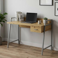 Письменный стол Ferrum-decor Комфорт 750x1200x600 Серый металл ДСП Дуб Артизан 32 мм (FRD-103455)