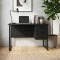 Компьютерный стол Ferrum-decor Гарри 75x120x70 черный ДСП Сосна Кембра 16мм (FRD-103555)