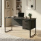 Компьютерный стол Ferrum-decor Гарри 75x140x70 черный ДСП Сосна Кембра 16мм (FRD-103565)