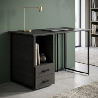 Компьютерный стол Ferrum-decor Отто 75x140x70 черный ДСП Сосна Кембра 16мм (FRD-103605)