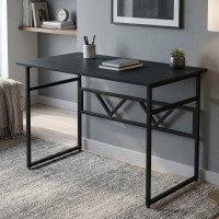 Комп'ютерний стіл Ferrum-decor Раян 75x140x60 чорний ДСП Сосна Кембра 16мм (FRD-103695)