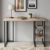 Комп'ютерний стіл Ferrum-decor Кевін 75x140x70 чорний ДСП Дуб Сан-Марино 32мм (FRD-103845)