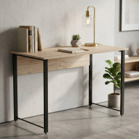 Компьютерный стол Ferrum-decor Курт 75x140x60 черный ДСП Дуб Сан-Марино 32мм (FRD-103925)