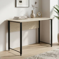Письмовий стіл Ferrum-decor Курт 75x120x70 чорний ДСП Дуб Сонома 16мм (FRD-103935)