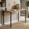 Компьютерный стол Ferrum-decor Курт 75x140x70 черный ДСП Дуб Сан-Марино 16мм (FRD-103945)