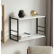 Книжкова полиця універсальна Ferrum-decor Стим 1 38x63x26 чорний ДСП Біле 16мм (FRD-104085)