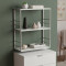 Книжкова полиця універсальна Ferrum-decor Стім 2 74x63x26 сірий ДСП Біле 16мм (FRD-104115)