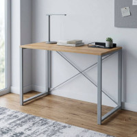 Письмовий стіл Ferrum-decor Серії Конект 75x120x600 сірий ДСП Дуб Артизан 16мм (FRD-104215)