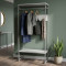 Вешалка напольная модульная Ferrum-decor Трелис 14 180x90x38 серый ДСП Белое 16мм (FRD-104355)