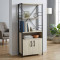 Етажерка 3/60 Ferrum-decor Серії Конект із тумбою 144x60x28 Чорний ДСП Сонома (FRD-104445)