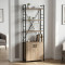 Етажерка 4/60 Ferrum-decor Серії Конект з тумбою 179x60x28 Чорний ДСП Сан-Марино (FRD-104485)