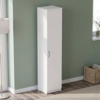 Пенал Анжело Ferrum-decor на 5 полок с дверью 1900x400x380 ДСП Белое 16 мм (FRD-104905)