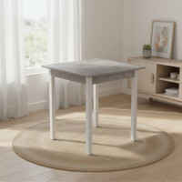 Стол кухонный Ferrum-decor Диего 75x70x70 Белый ДСП Бетон 16мм (FRD-105573)