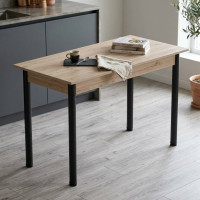 Стіл кухонний Ferrum-decor Беніта 75x120x60 Чорний ДСП Сан-Марино 16мм (FRD-105643)