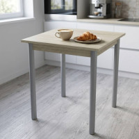 Стол кухонный Ferrum-decor Агата 75x70x70 Серый ДСП Сонома 16мм (FRD-106243)