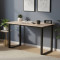 Стіл письмовий Кнап 2 Ferrum-decor 750x1400x600 Чорний метал ДСП Дуб Сан-Марино 16 мм (FRD-106403)