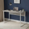 Стіл письмовий Коді Ferrum-decor 75x100x60 Білий метал ДСП Бетон 32 мм (FRD-106583)