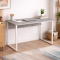 Стіл письмовий Коді Ferrum-decor 75x140x70 Білий метал ДСП Бетон 32 мм (FRD-106613)