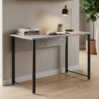 Стіл письмовий Курт Ferrum-decor 75x100x70 Чорний метал ДСП Бетон 16 мм (FRD-106633)