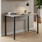 Стіл письмовий Курт Ferrum-decor 75x100x70 Чорний метал ДСП Бетон 16 мм (FRD-106633)