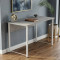 Стіл письмовий Курт Ferrum-decor 75x120x70 Білий метал ДСП Бетон 32 мм (FRD-106643)